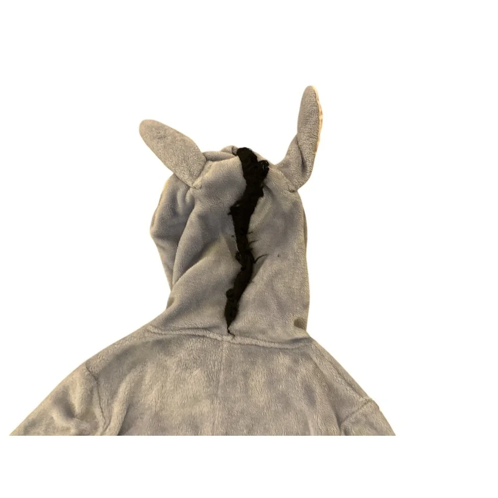 Disney Winnie The Pooh Eeyore Pajamas Womens XS Plush‎ Soft Union Suit Whimsical